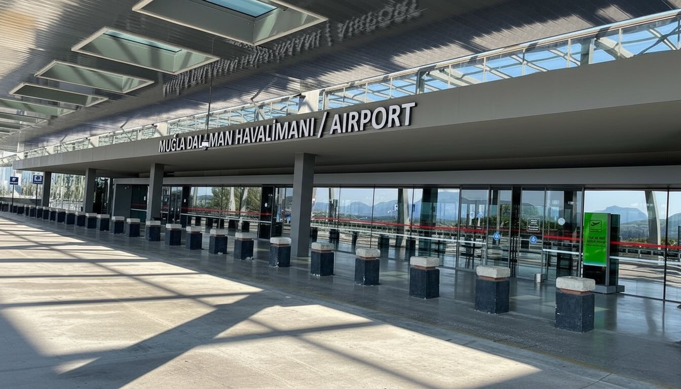 Dalaman Airport exterior — Mugla Dalaman Havalimanı / Airport